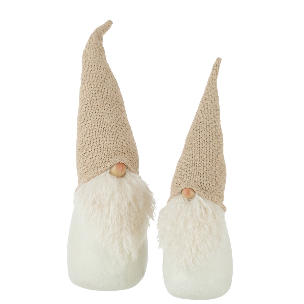 J-Line - Kerstfiguur 'Gerd' (Beige, Maat L)