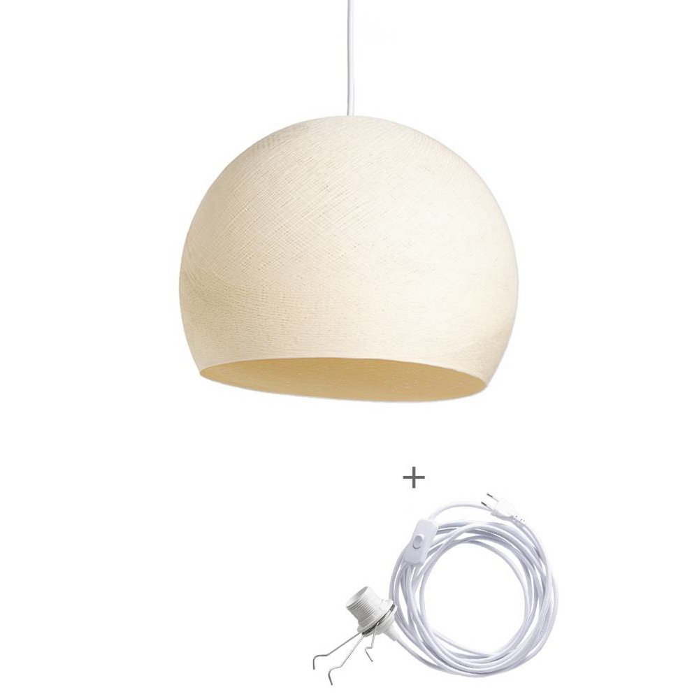 Cotton Ball Lights - Wandering Lamp Driekwart - Shell - 25 cm (S)