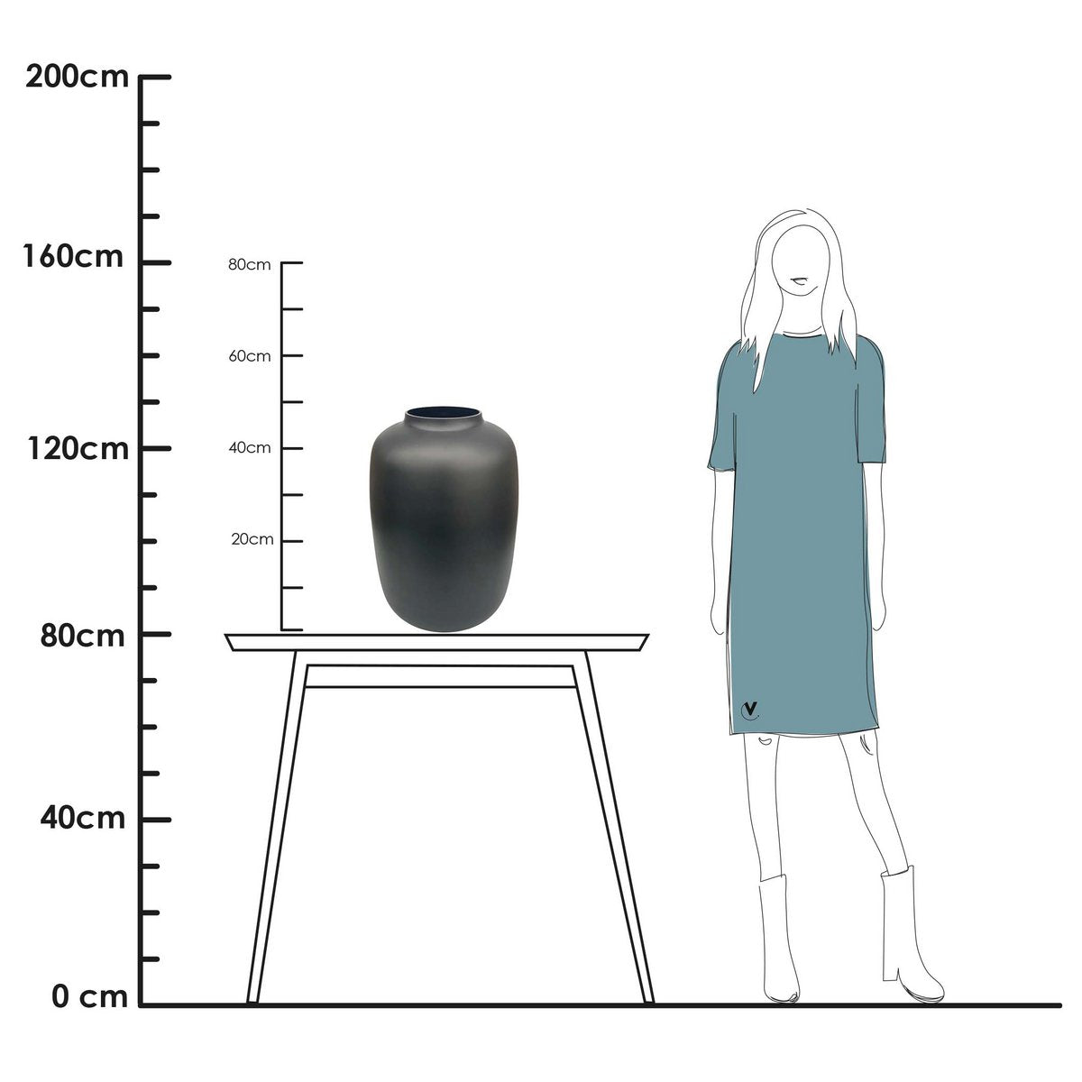 Vase the World - Vaas - Artic black