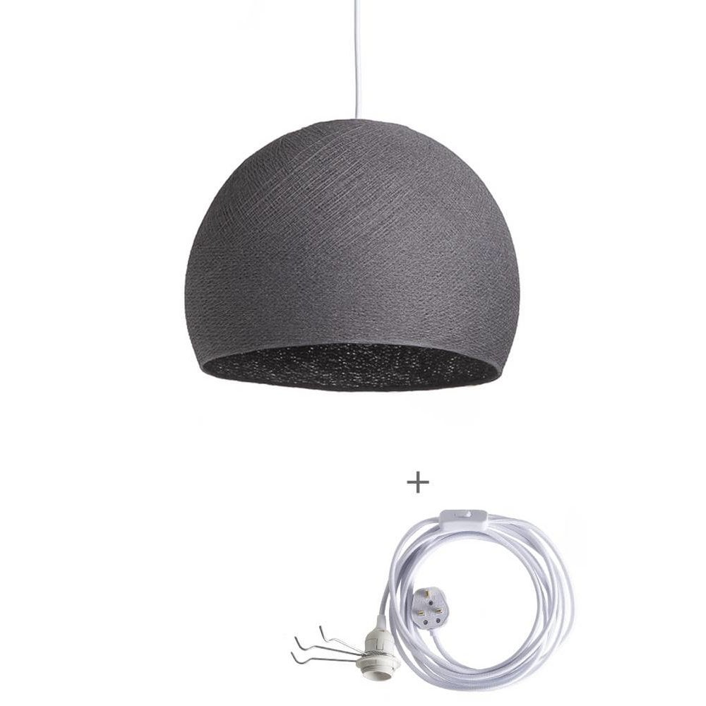 Cotton Ball Lights - Wandering Lamp Driekwart - Mid Grey - 41 cm (XL)