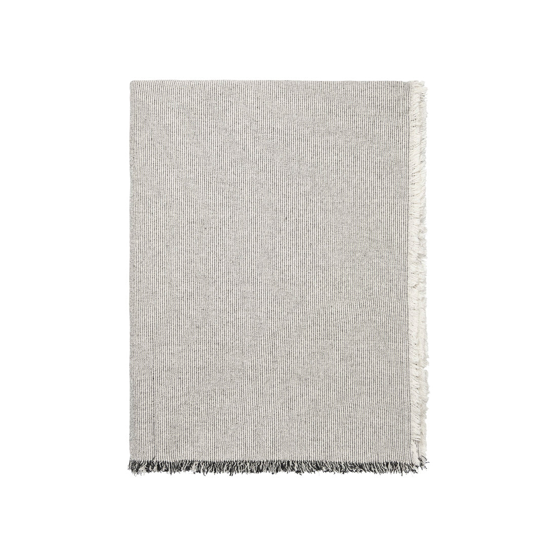 Broste Copenhagen - Tafelkleed 'Elouise' - 160cm x 300cm, Zwart/Offwhite