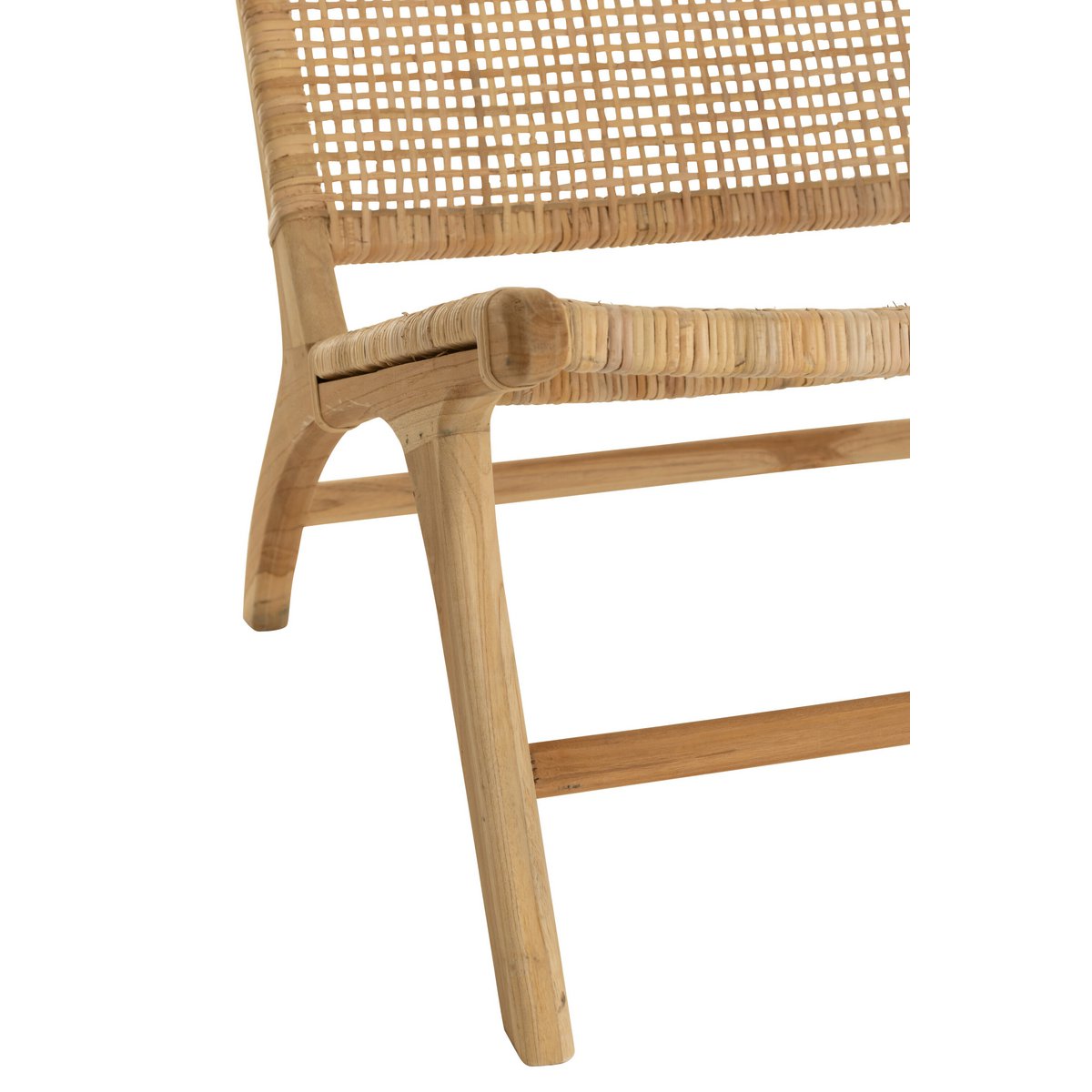 J-Line - Fauteuil Geweven - Hout - Naturel