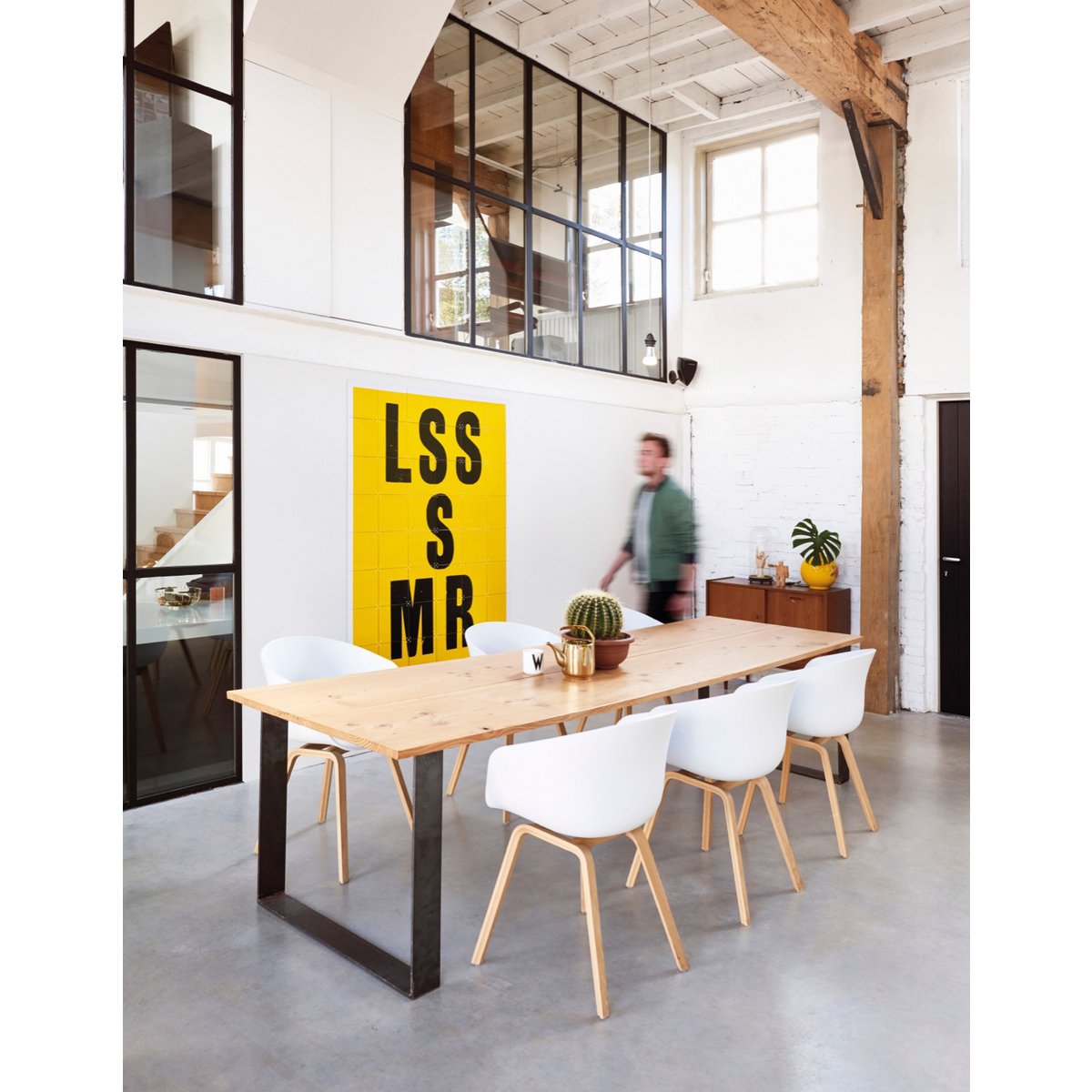 IXXI - Less is more Wanddecoratie - Poster - Wanddecoratie - S - yellow