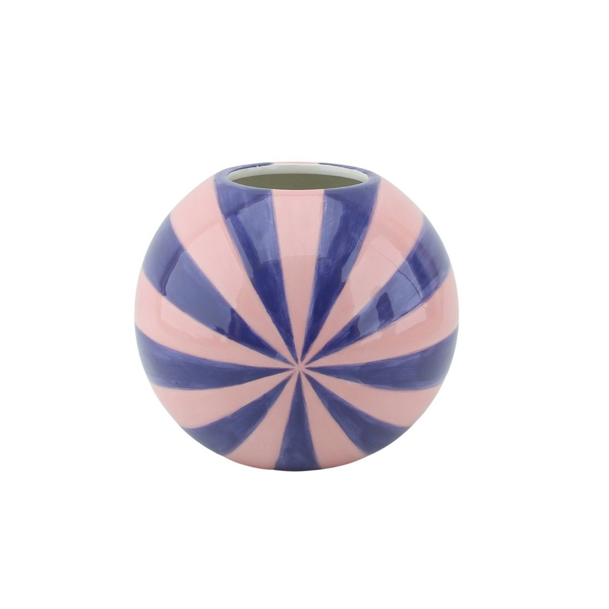 Housevitamin - Vaas - Bloemvaas Swirl - Pink/blauw - 15x15x15cm