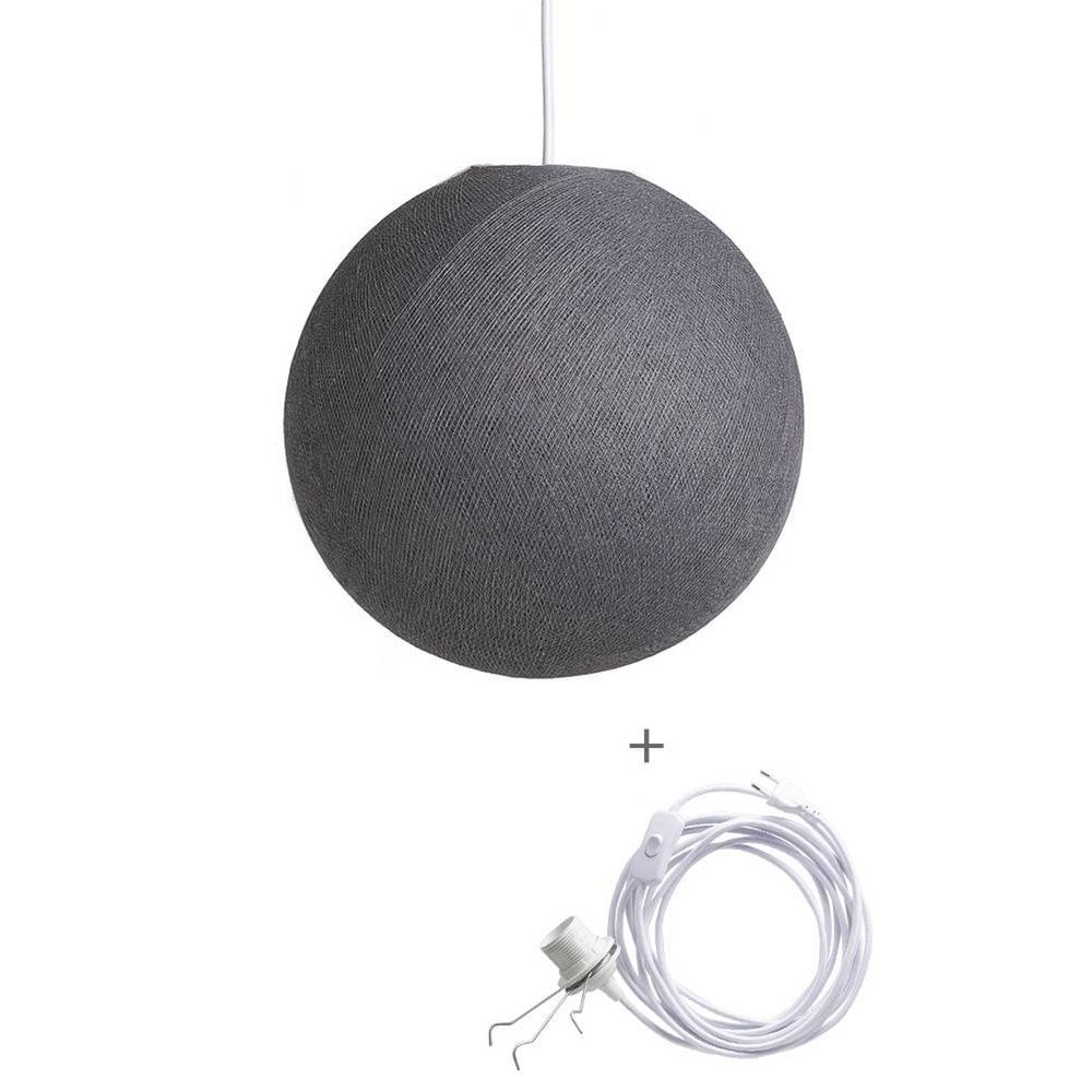 Cotton Ball Lights - Wandering Lamp - Mid Grey - 36 cm (L)