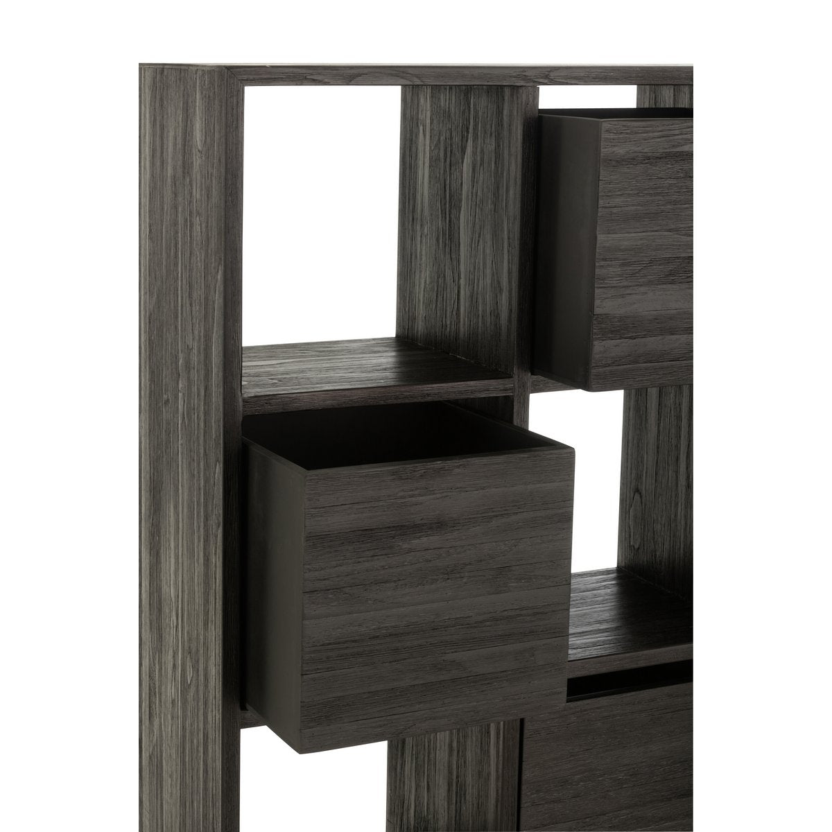 J-Line - Kast met lades 'Devin' (Zwart)