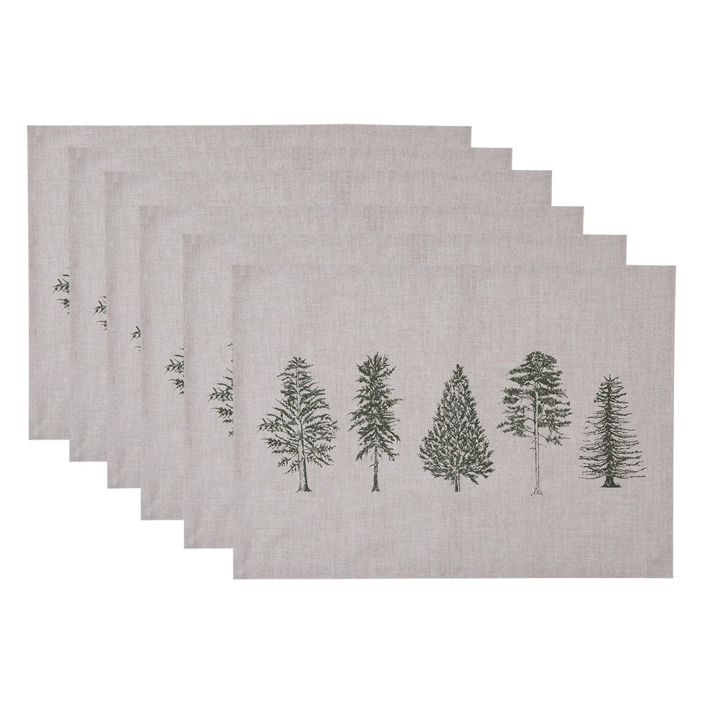 Clayre & Eef - Placemats 'Feis' (Set van 6, 48cm)