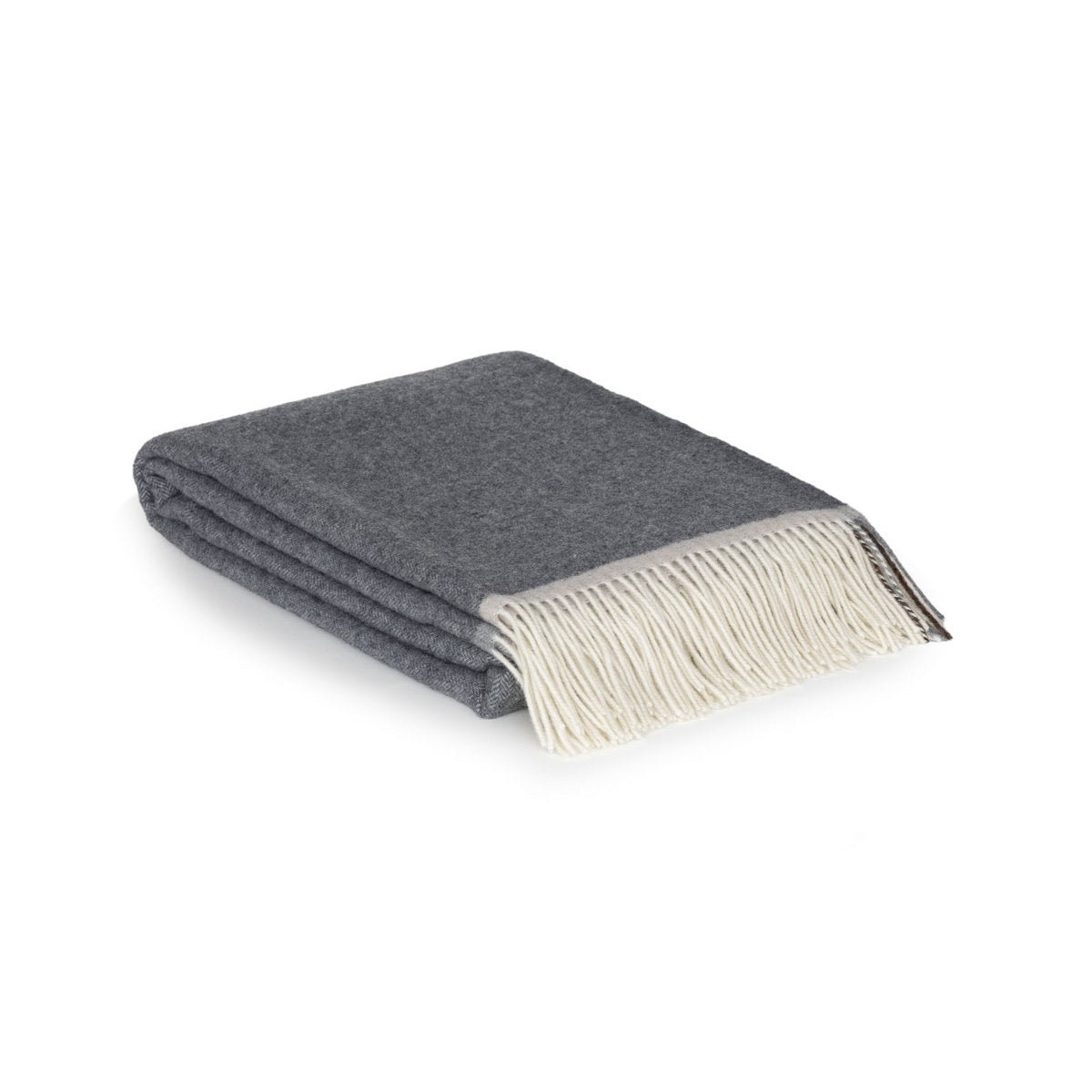 MoST Blankets - Merino/kasjmier plaid MILANO - Grigio Orlo