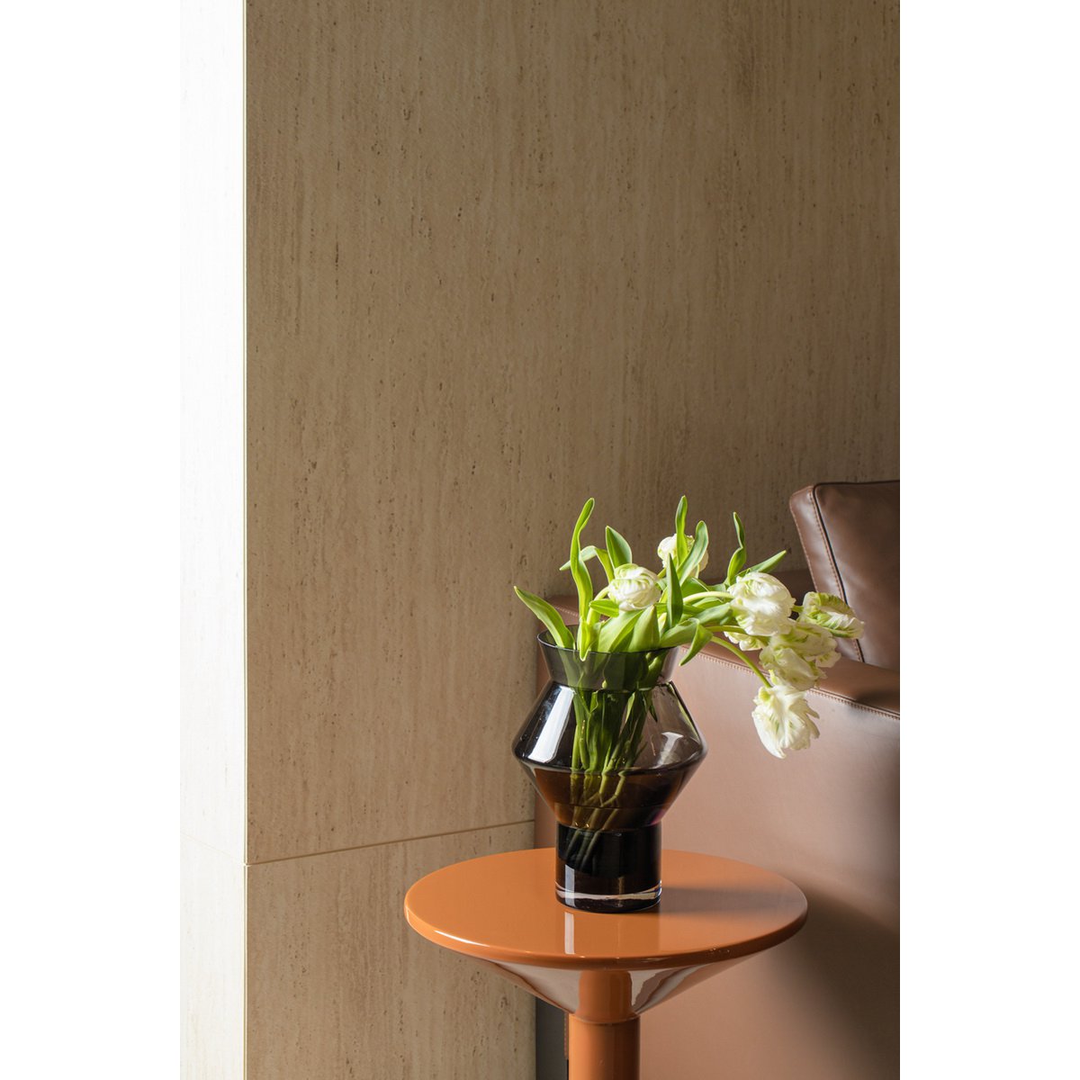 Element Accessories - Moderne designvaas, trendy topseller, donkergrijs hoogwaardig glas, CUZ11GR