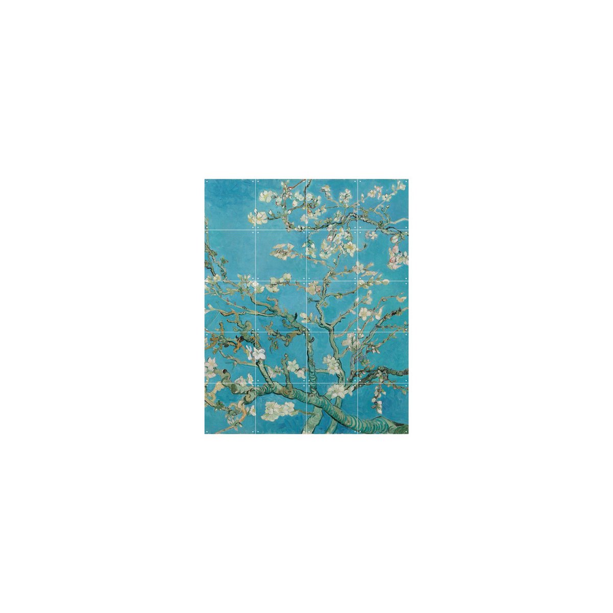 IXXI - Blossoms Wall art - Poster - Wanddecoratie - L - blue, green