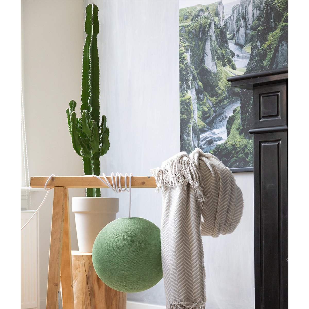 Cotton Ball Lights - Hanglamp - Sage Green - M (31cm)