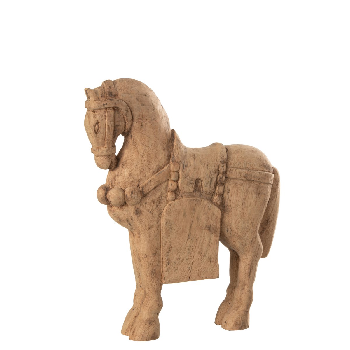 J-Line - Figuur Cheval - Bois - Naturel - Large