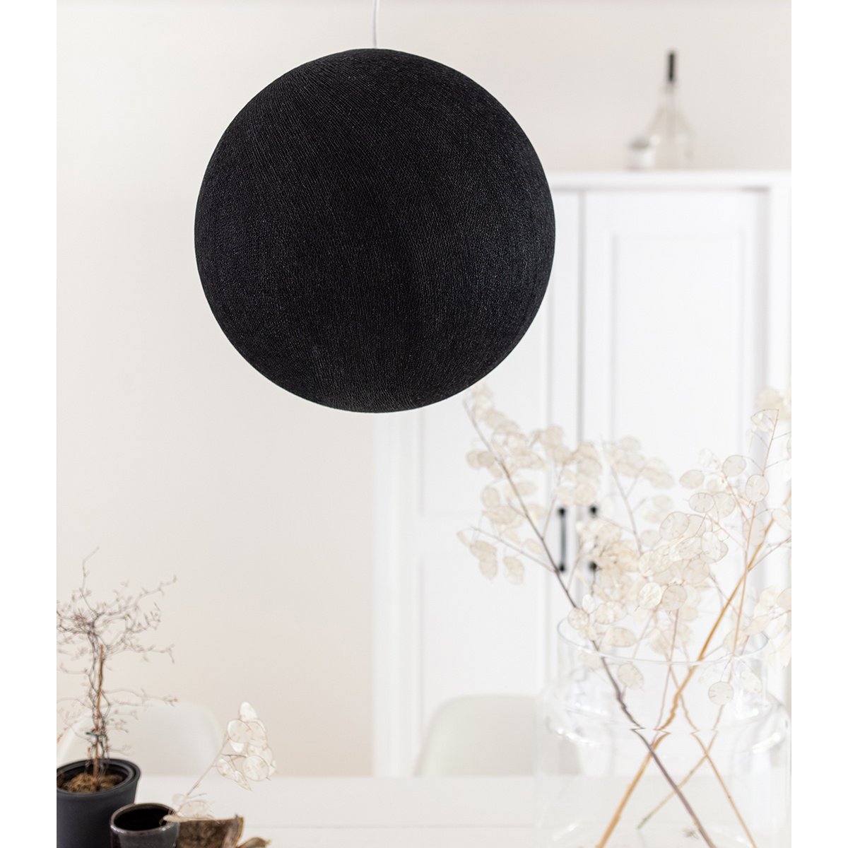 Cotton Ball Lights - Hanglamp - Black - L (36cm)