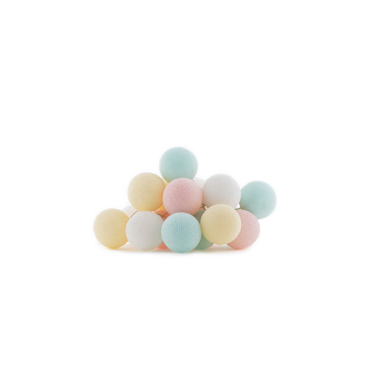 Cotton Ball Lights - Indoor regular Lichtslinger - Pastel - 35 cotton balls