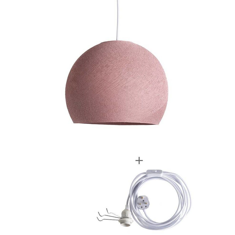 Cotton Ball Lights - Wandering Lamp Driekwart - Dirty Rose - 25 cm (S)