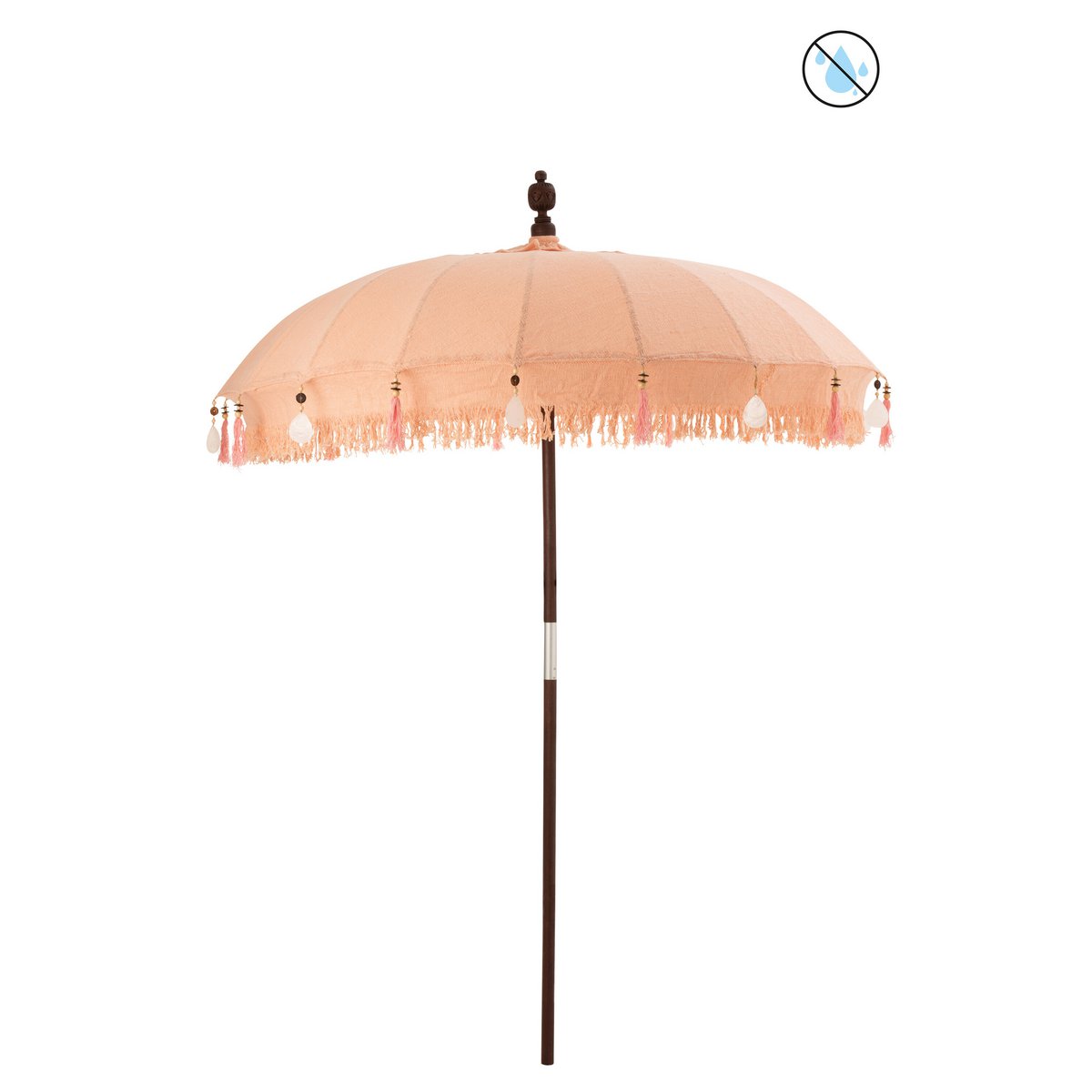 J-Line - Parasol 'Easton' (Hout, Beige, Bruin)