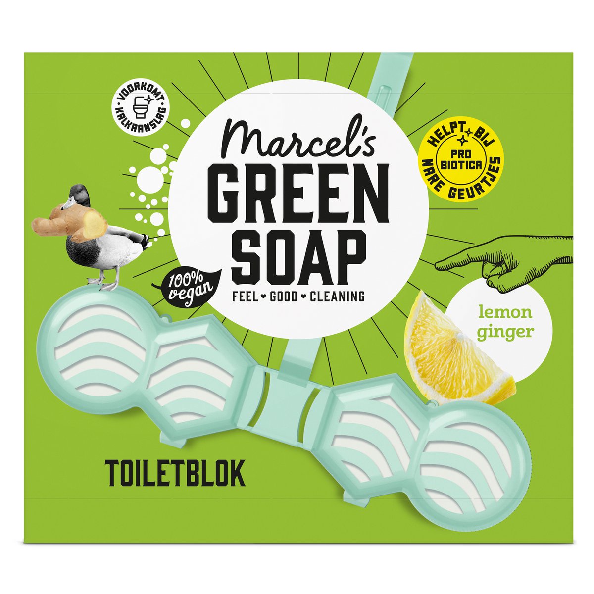 Marcel's Green Soap - Toiletblok Citroen & Gember