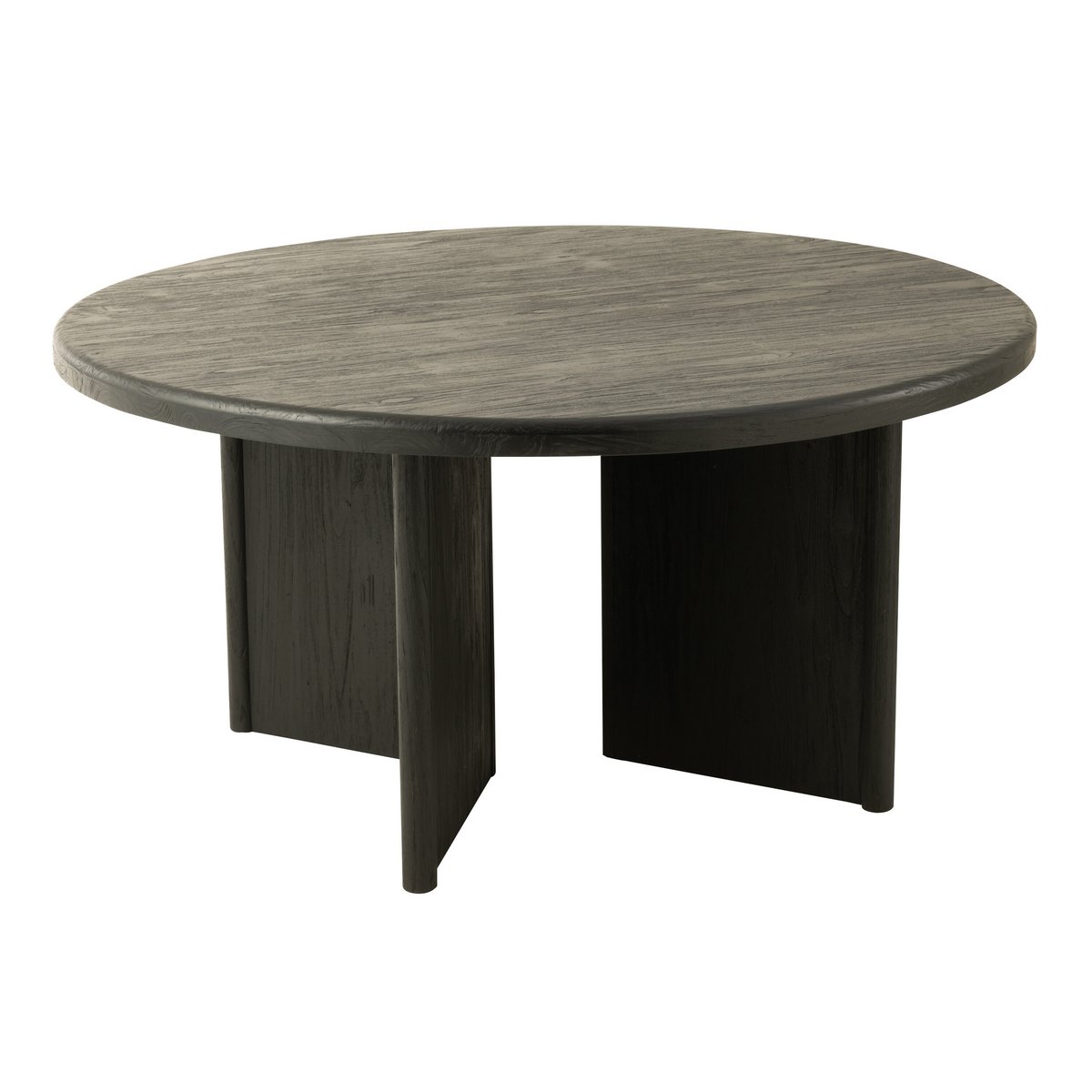 J-Line - Eettafel 'Teak' (Zwart, Hout)