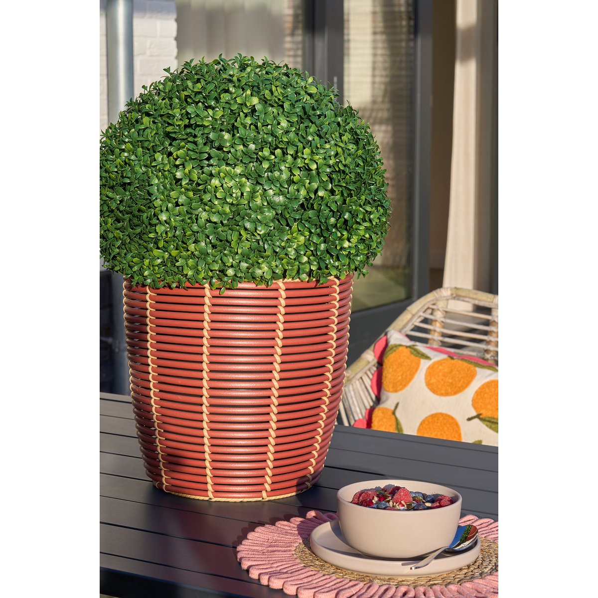 Mica Decorations - Ozzu Serviesset 4 Persoons - Steengoed - Taupe