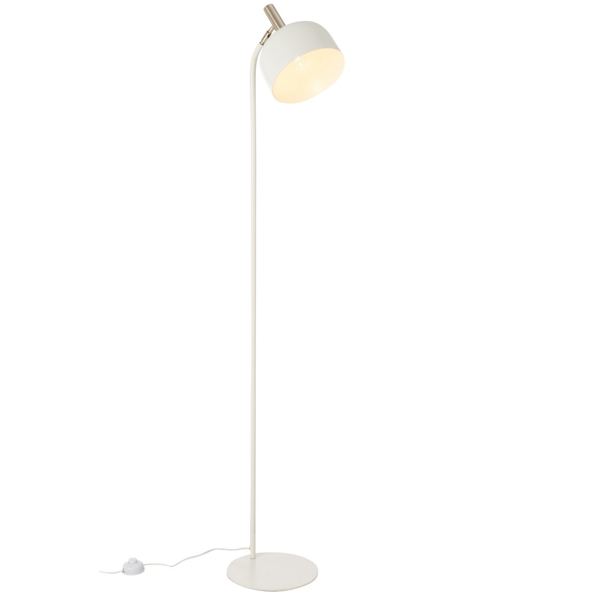 J-Line - Staanlamp Tilt - Metaal - Wit/Goud