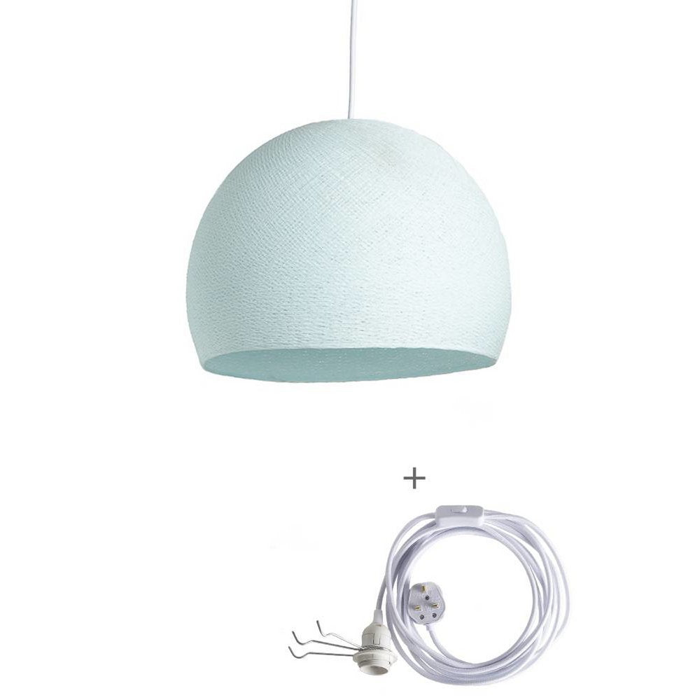 Cotton Ball Lights - Wandering Lamp Driekwart - Light Aqua - 25 cm (S)