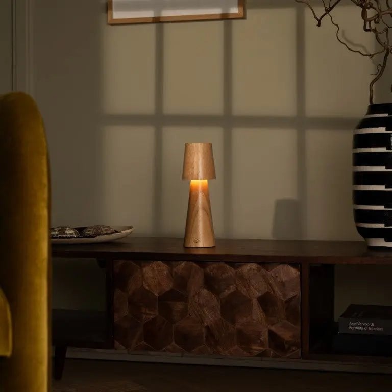 Tavellio-Amsterdam - Lucas oplaadbare tafellamp – draadloos, dimbaar en opladen via USB-C