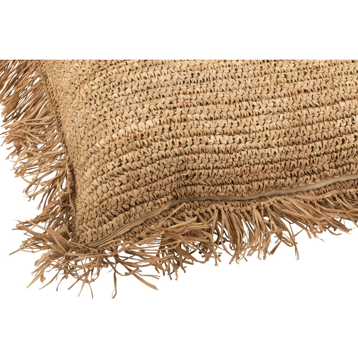 J-Line - Kussen Vierkant - Jute - Naturel - Large