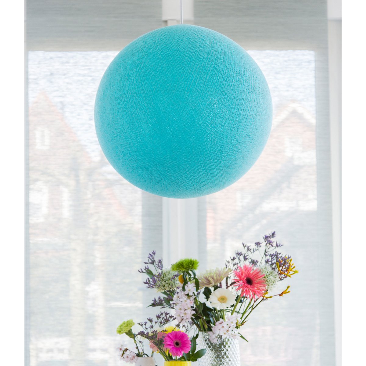 Cotton Ball Lights - Hanglamp - Aqua - M (31cm)