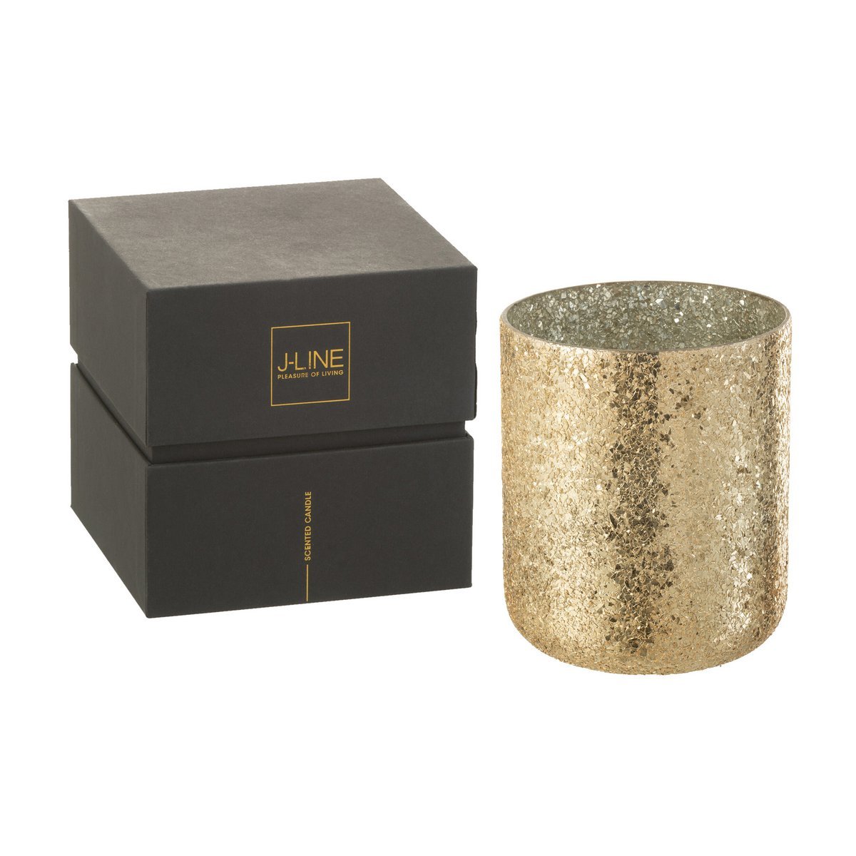 J-Line - Geurkaars 'Luxuria' (Goud, 120 branduren)