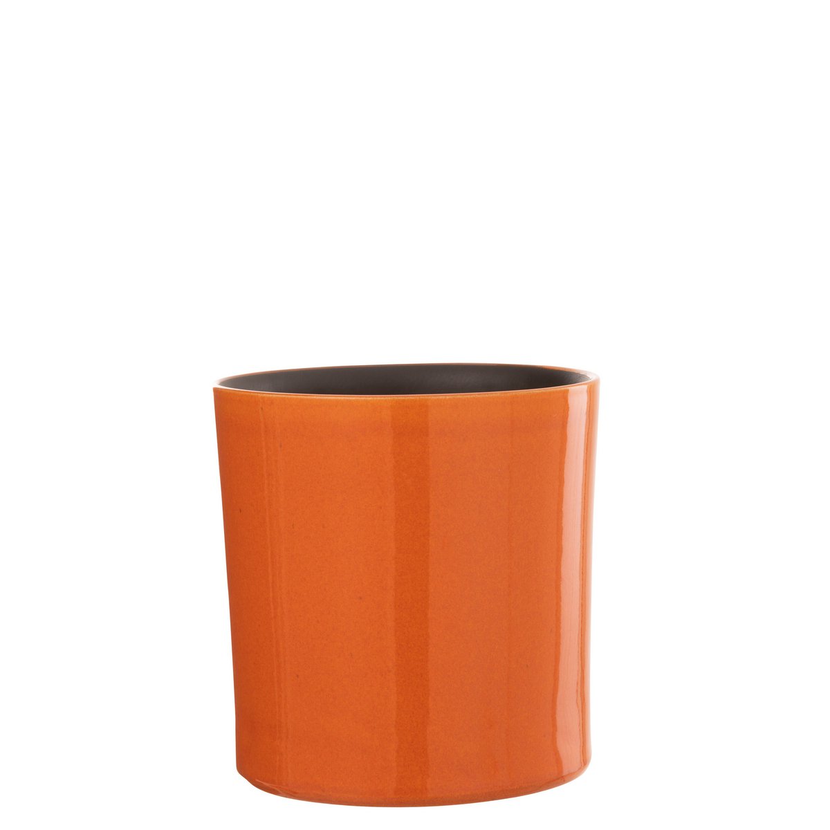 J-Line - Bloempot Flek - Keramiek - Oranje - Medium - Ø21.00cm