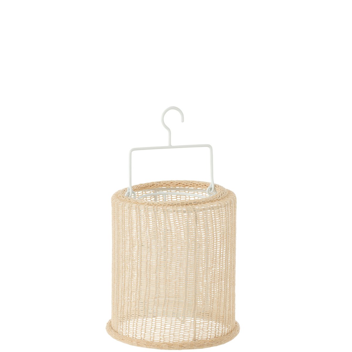 J-Line - Hanglataarn Cilinder - Metaal/Polyester - Beige - Small