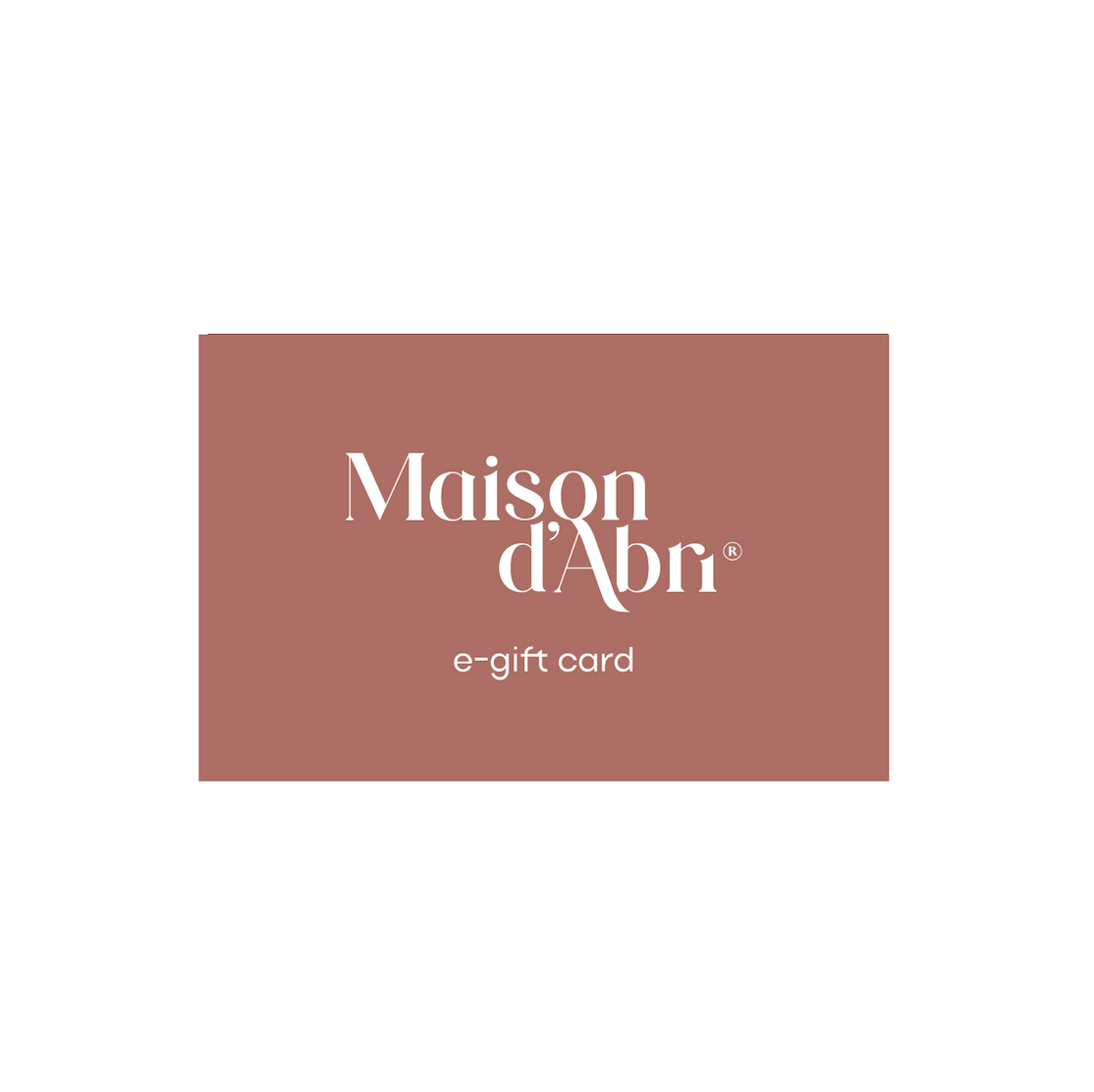 Maison d'Abri® Cadeaubon (€50)