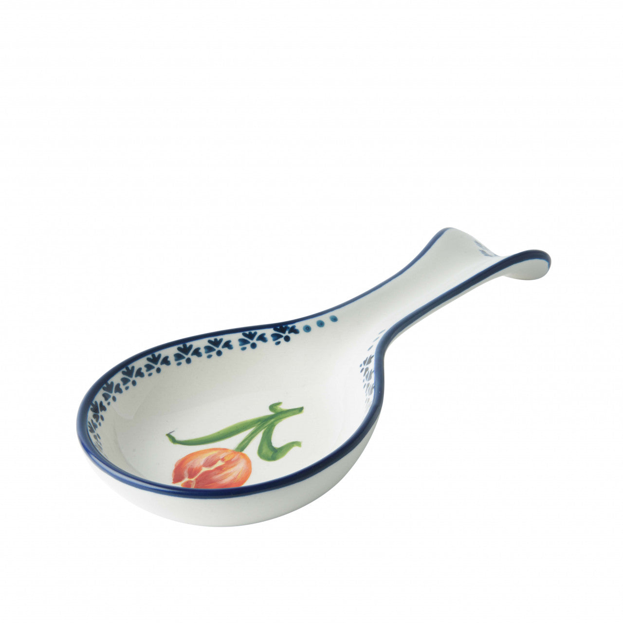 Heinen Delfts Blauw - Spoonrest 'Oranje Tulp'