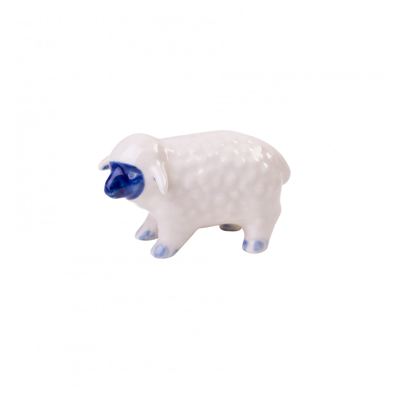 Heinen Delfts Blauw - Decoratief minifiguur 'Schaap'