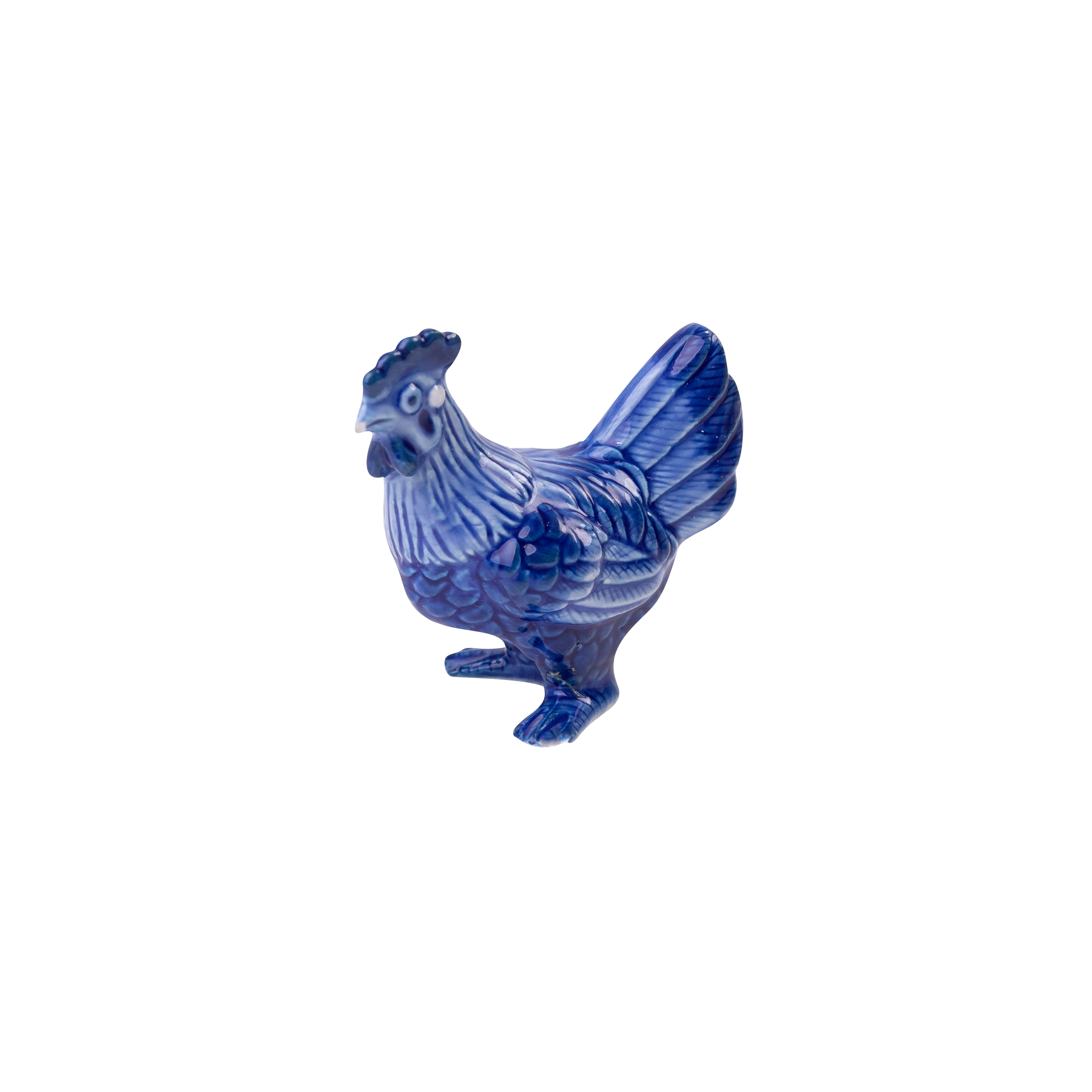 Heinen Delfts Blauw - Decoratief minifiguur 'Kip'