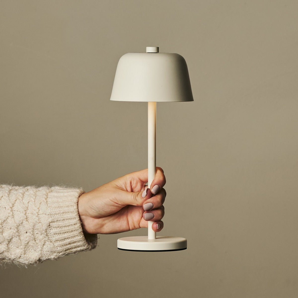 Tavellio-Amsterdam - Anton vanille oplaadbare tafellamp | Stijlvolle en draadloze verlichting