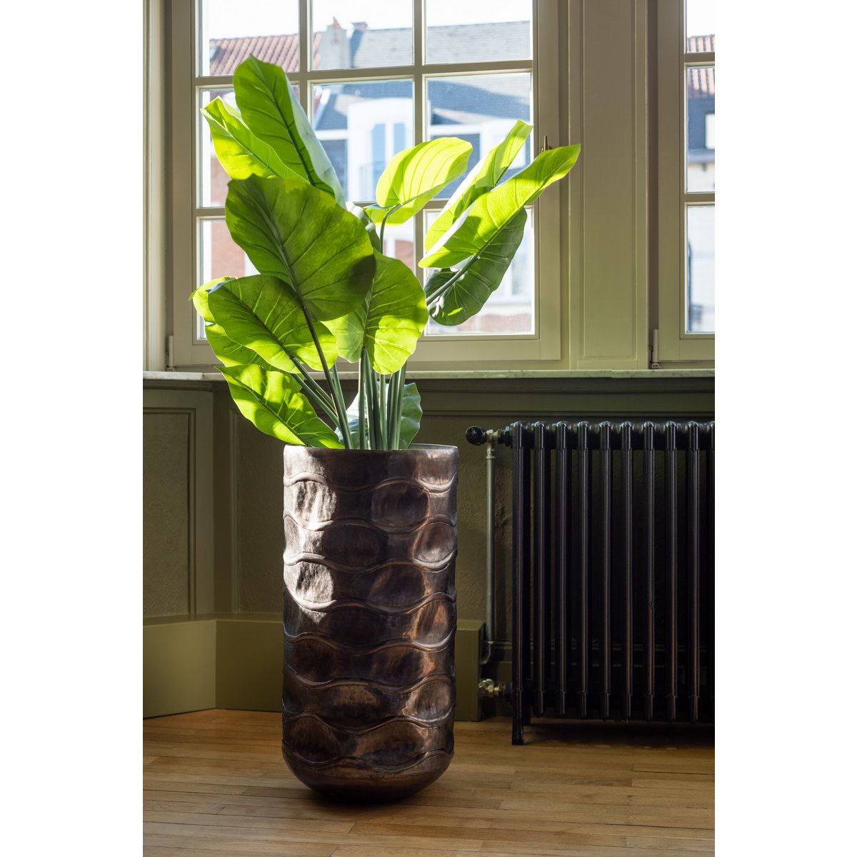 J-Line - Plant Taro Wild In Pot - Kunststof - Groen - Large