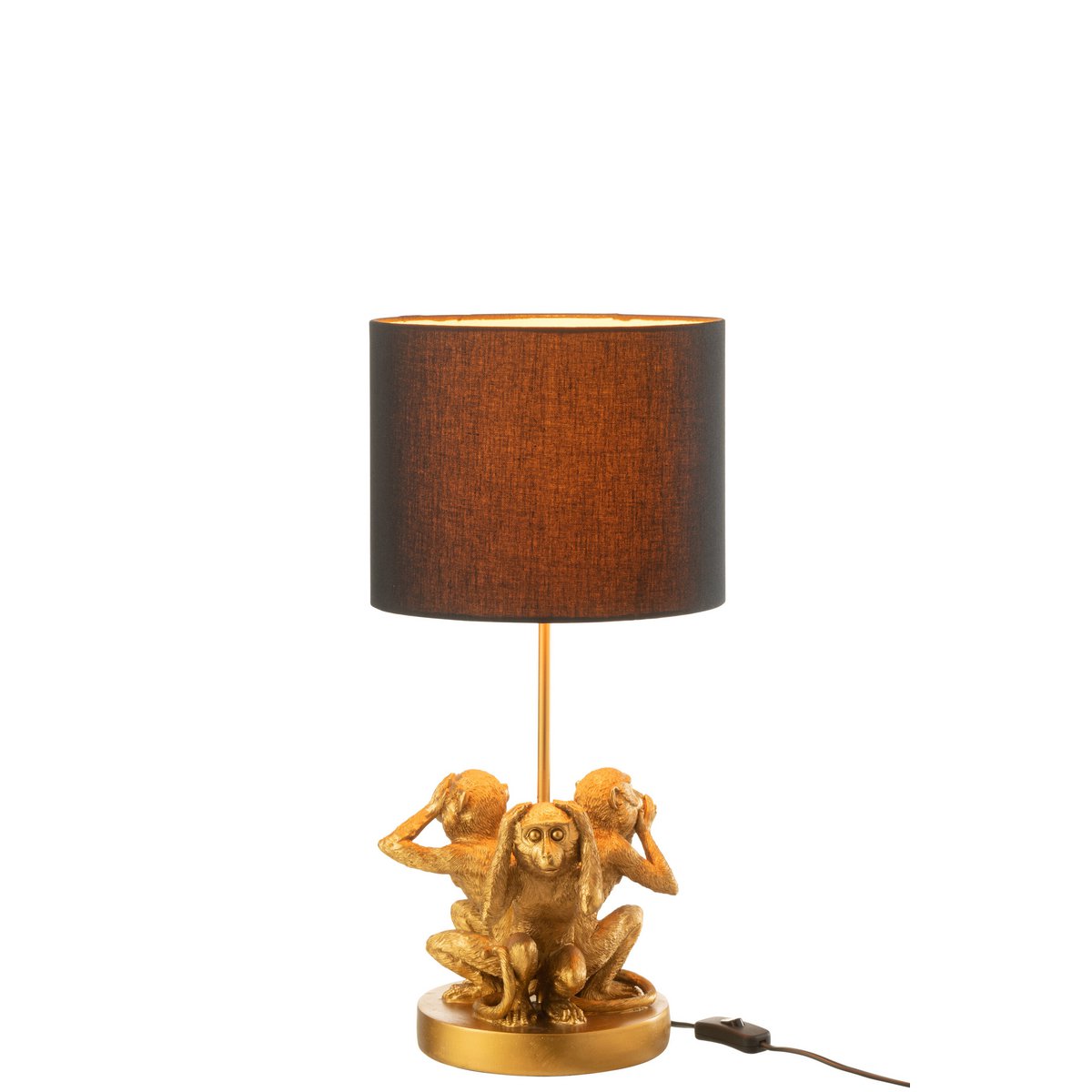 J-Line - Lamp Aap 3Delen - Polyresin - Goud