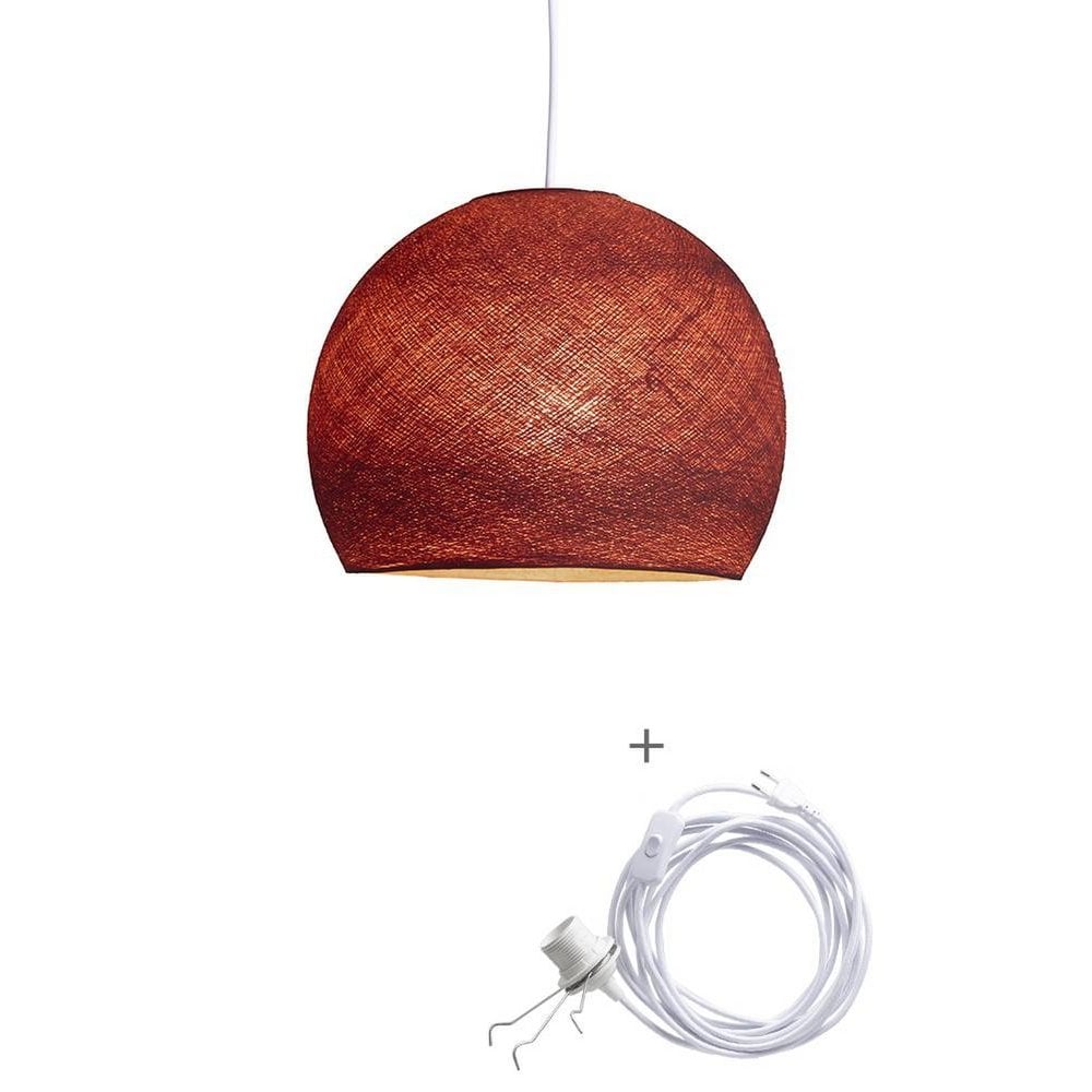 Cotton Ball Lights - Wandering Lamp Driekwart - Dirty Rose - 31 cm (M)