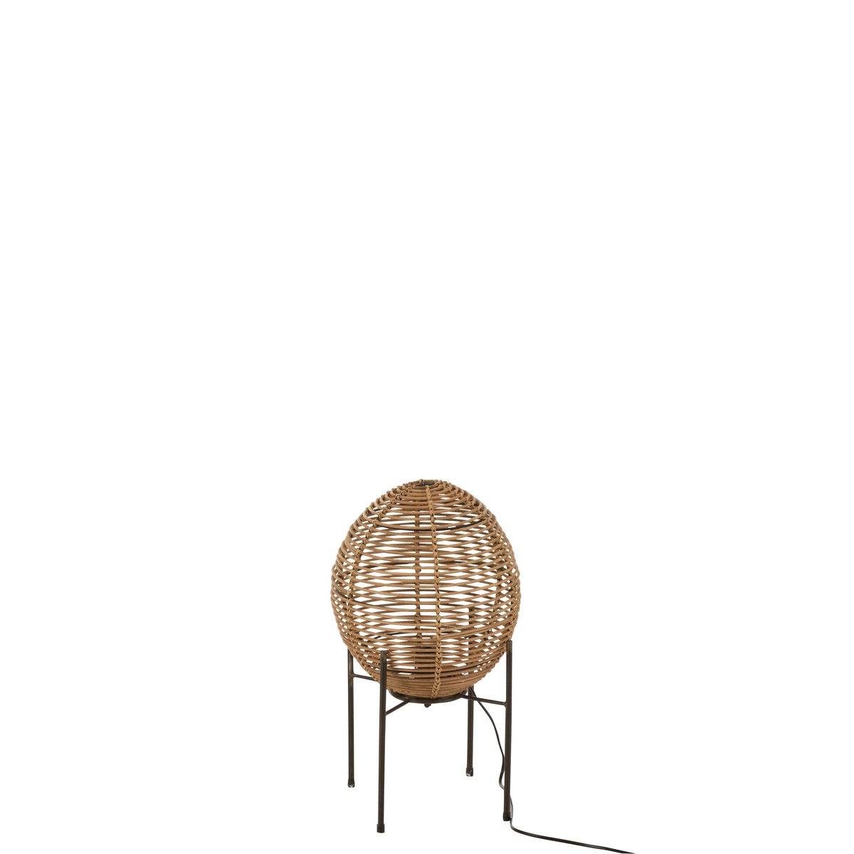 J-Line - Op Frame Rattan Tafellamp - Jute/ Metaal - Naturel