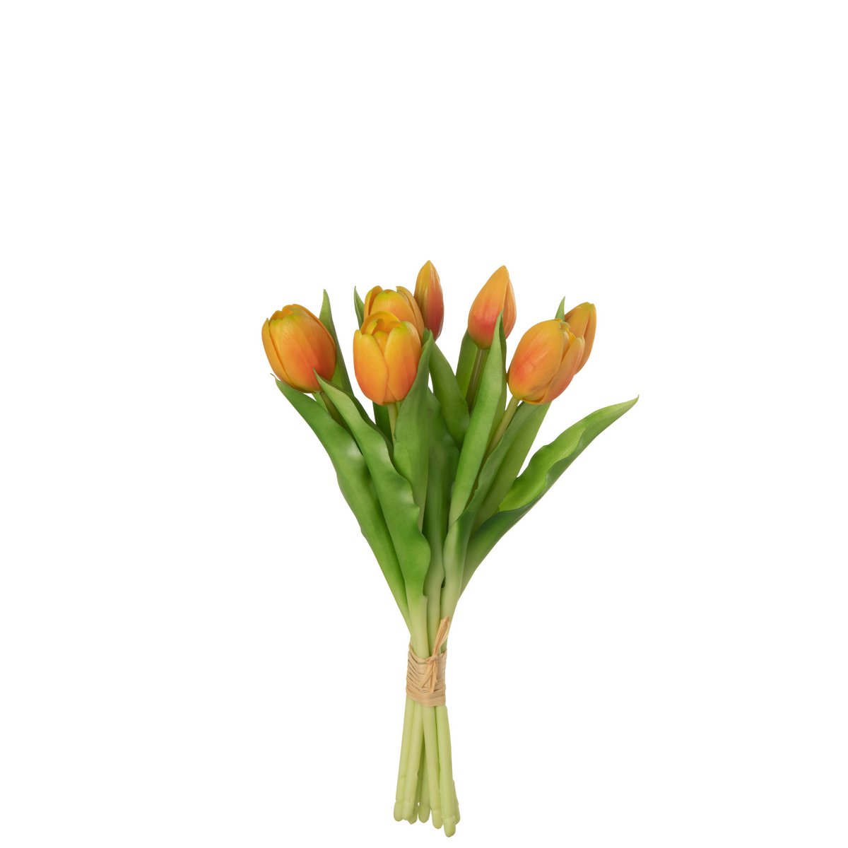 J-Line - Boeket Tulpen 7Stuks Pu Oranje Small