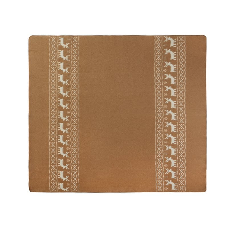MoST Blankets - Wollen beddeken RENDEER - beige