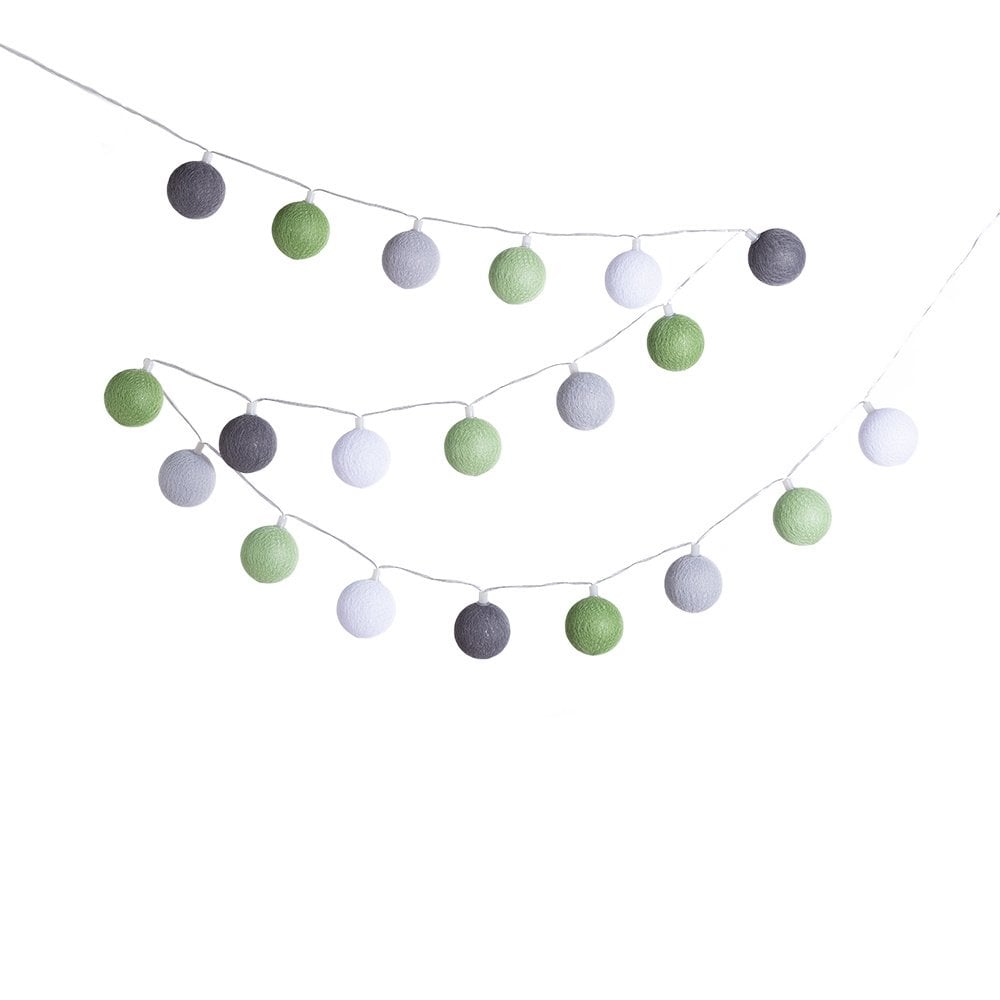 Cotton Ball Lights - Buitenlichtslinger - Verde - Extension kit