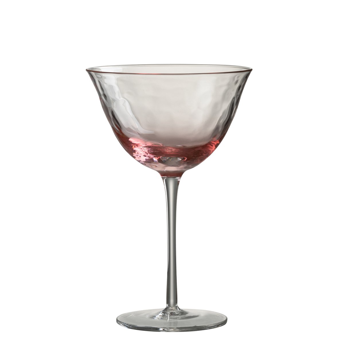 J-Line - Cocktailglas Oneffen - Glas - Roze