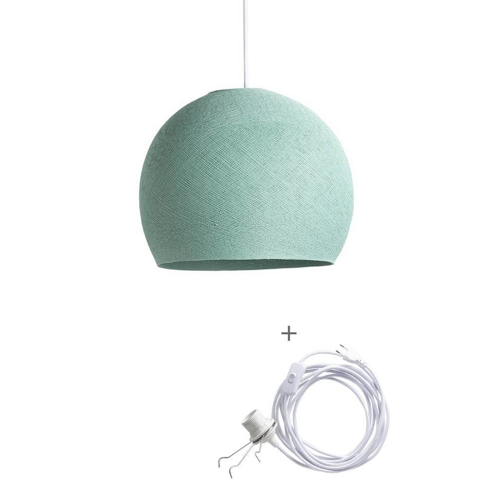 Cotton Ball Lights - Wandering Lamp Driekwart - Sea Green - 25 cm (S)