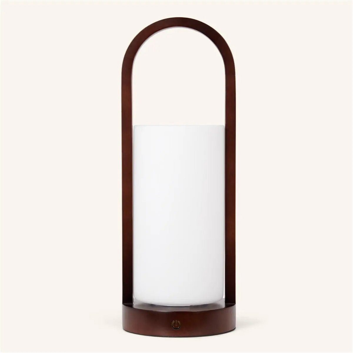 Tavellio-Amsterdam - Evie Donkerbruine Oplaadbare Houten Tafellamp – Dimbaar & Snoerloos