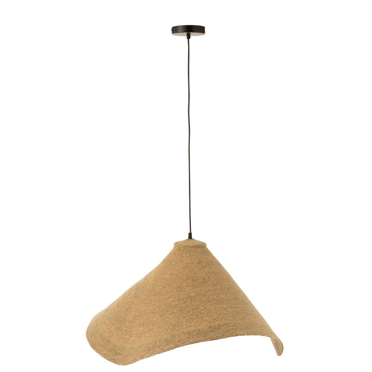 J-Line - Hangende Lamp Kegel Zeegras Naturel