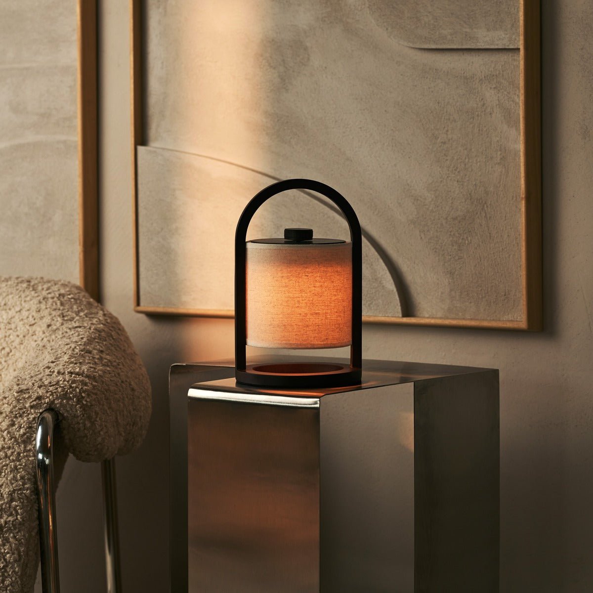 Tavellio-Amsterdam - River Donkerbruine Draadloze Houten Lamp – Oplaadbaar & Dimbaar