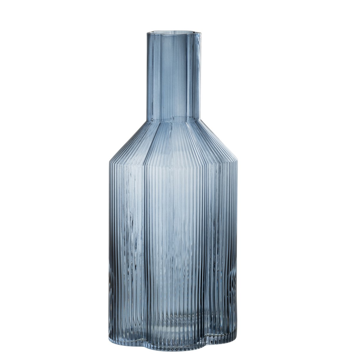 J-Line - Karaf Fiore - Glas - Donkerblauw