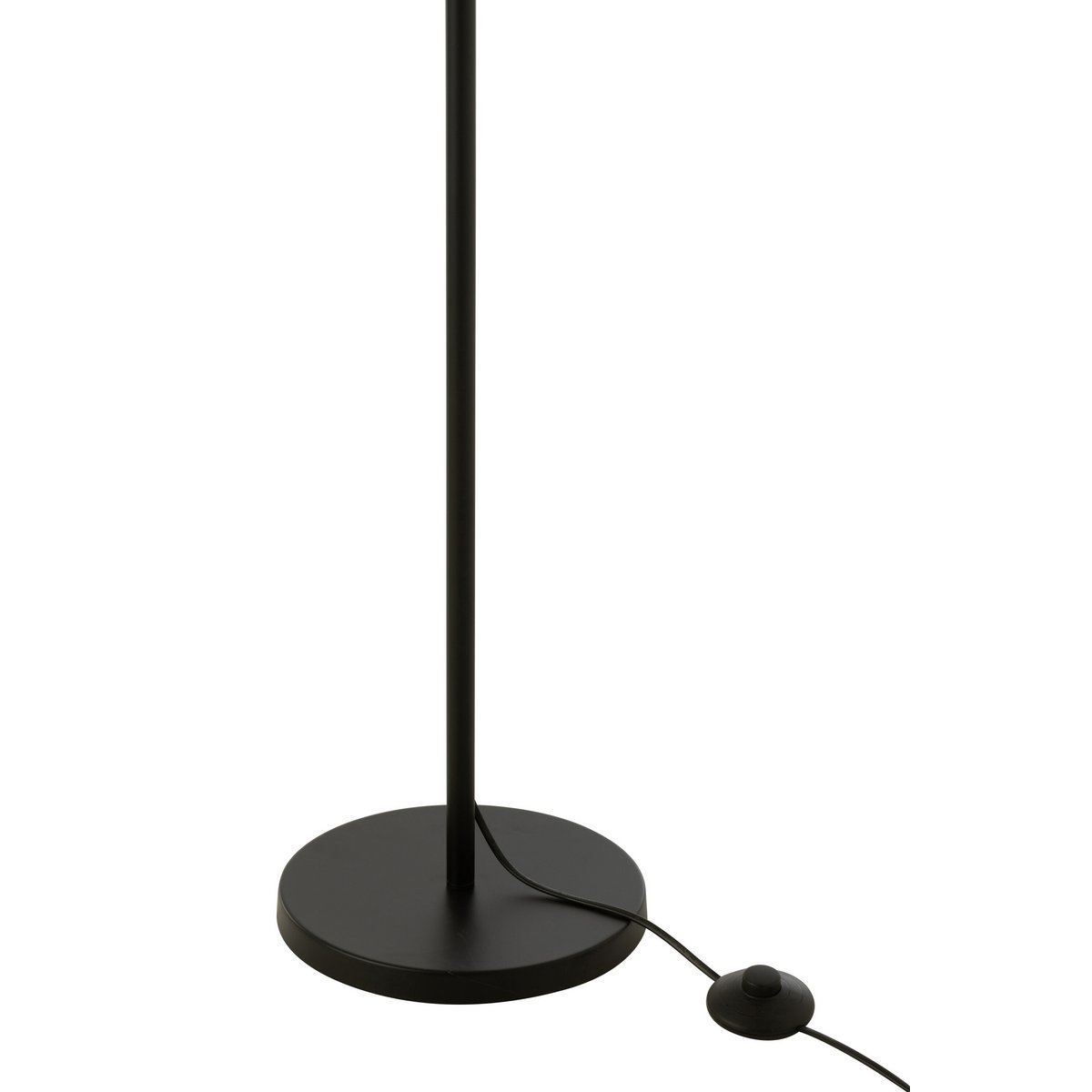 J-Line - Staande lamp 'Jax' (Zwart, Naturel)